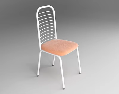 Modern Leisure Chair Metal Chair 3d model