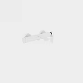 Contemporary Modern Chrome Bathroom Faucet With Double Handles And Sleek Design