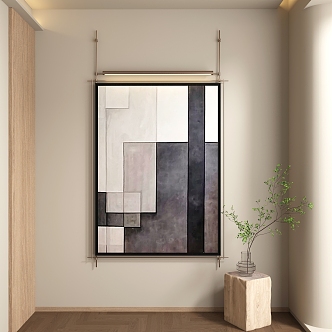 modern decorative painting 3d model