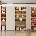 Modern bookcase 3d model