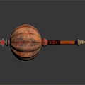 Heavy Duty Metal Hardware Tool With Copper Head And Wooden Handle Design
