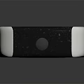 Modern Car Remote Key Fob With Black Silver Design And Red Emergency Button