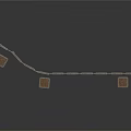 Architectural Great Wall Model With Winding Structure And Stone Watchtowers