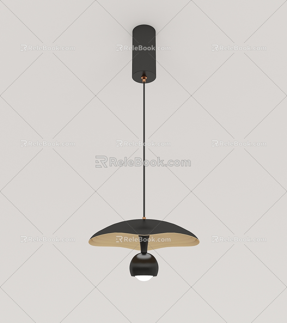 Modern minimalist chandelier 3d model