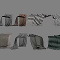 Various Colored Blankets With Fringes And Plaid Patterns In Different Styles
