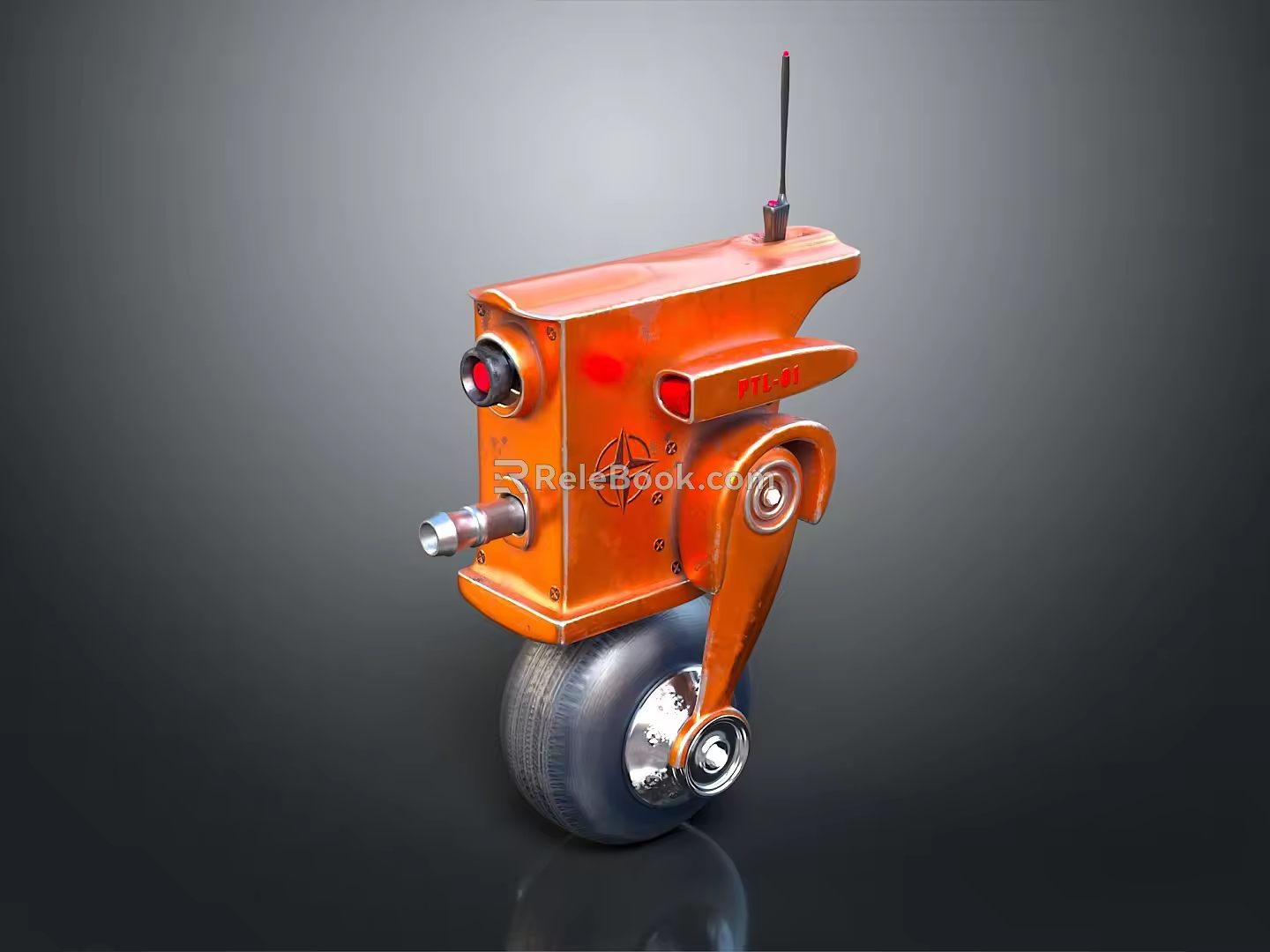 Industrial Robot Single Wheel Robot Double Wheel Robot Assistant Small Robot 3d model