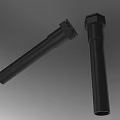 Black Cylindrical Pipe Fittings With Hexagonal Tops For Industrial Applications