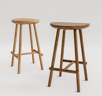 Quiet Bar Stool 3d model