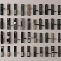 Modern Door Handle Smart Lock 3d model