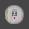Pink Military Style Off Road Vehicle with Large Tires on Gravel Ground