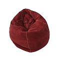 Vibrant Bean Bag Chair in Purple Teal Orange Red Colors