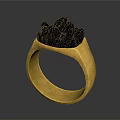 Elegant Gold Ring With Red Gemstone Unique Design Fashionable Daily Wear Accessory