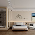 Hotel Away Room 3d model