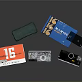Practical Stationery Items With MABINOX Box Black Green Cases And Red Card