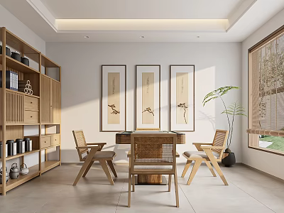 New Chinese Chess Room 3d model