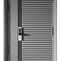 Three Modern Security Doors With Different Panel Designs And Secure Locks