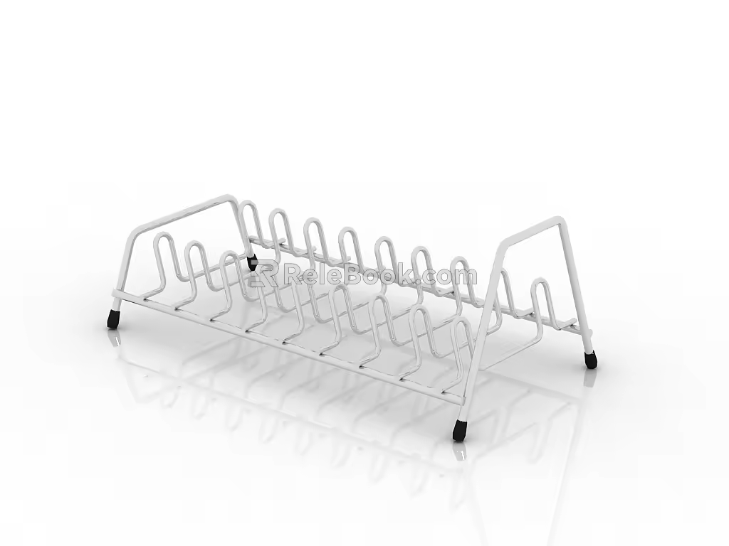 Modern draining rack 3d model