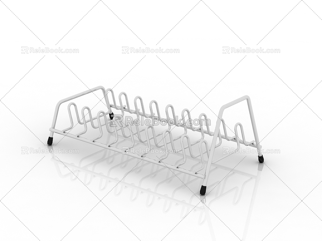 Modern draining rack 3d model