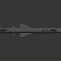 BrahMos Supersonic Tactical Weapon Missile with Advanced Aerodynamic Design for Precision Military Strike