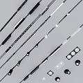 Modern Contemporary Lighting Combination With Track Spotlights LED Strip And Adjustable Fixtures