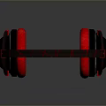 Red And Black Over Ear Computer Headphones With Ergonomic Design And Soft Ear Cushions