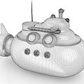 Modern Submarine 3d model