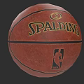 Spalding Basketball With NBA Logo And Classic Design For Sports Equipment