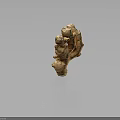 Fresh Whole Ginger Root With Natural Bumpy Texture And Brown Skin