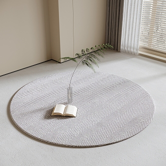 Round carpet 3d model