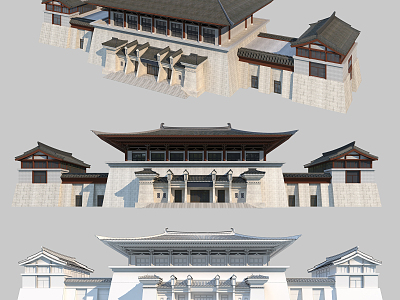 Chinese ancient building model