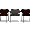 Modern Armchairs With Different Fabric Colors And Metal Legs