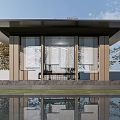 New Chinese Pavilion Landscape Pavilion Courtyard Pavilion Gazebo 3d model