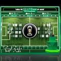 Soccer Field Display Model With Trophy And Player Position Layout On Green Base