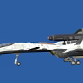 Fighter Jet Sleek White Camouflage Featuring Sharp Nose Cockpit And Twin Engines