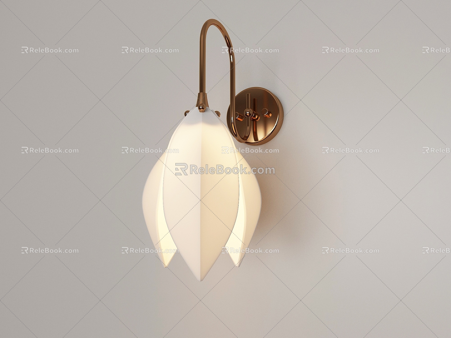 French retro wall lamp 3d model