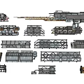 Industrial Equipment Metal Structures Mechanical Components And Various Heavy Machinery Parts