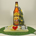 Photo Spot Featuring Madonna Beer Bottle Christmas Tree Shanghai Heart Decoration And Grass Background