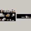 Organized Kitchen Shelves with Various Cookware Utensils and Glass Storage Jars