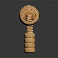 Handcrafted Wooden Smoking Pipe With Smooth Texture And Classic Design Details
