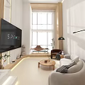 Modern Apartment Living Room With Cozy Sofa And Minimalist Decor