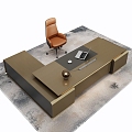 Office Table and Chair Combination Italian Office Table and Chair Taipan Table Class Table Boss Table President Table 3d model