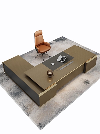 Office Table and Chair Combination Italian Office Table and Chair Taipan Table Class Table Boss Table President Table 3d model