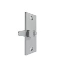 Stainless Steel Metal Plate With Spring Fastener And Mounting Holes Hardware Component