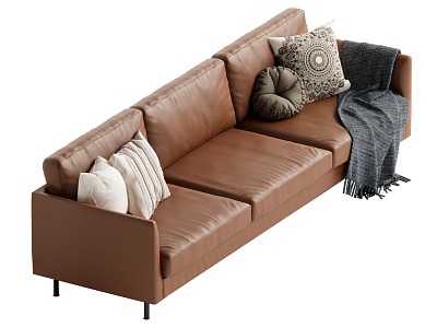 Middle-style multiplayer sofa model