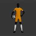 Football Training Equipment Set With Orange Jersey Shorts Socks And Soccer Ball