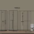 Poliform Modern Shower Enclosures Glass Design With Different Styles In Bathroom Interior With Wooden Floor