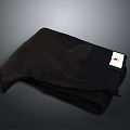 Dark Colored Folded Pants With White Label For Daily Life Essential Wear