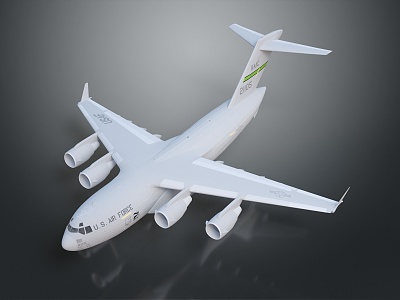 modern aircraft large transport aircraft military aircraft military transport aircraft 3d model