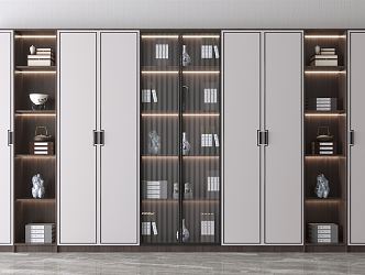 New Chinese Bookcase 3d model