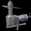 High Quality Industrial Equipment With Metal Structure Rotary Blades And Bracket